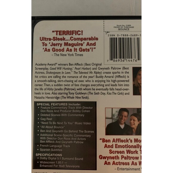 Bounce DVD. Exclusive Two-Disc Set. - Picture 3 of 6